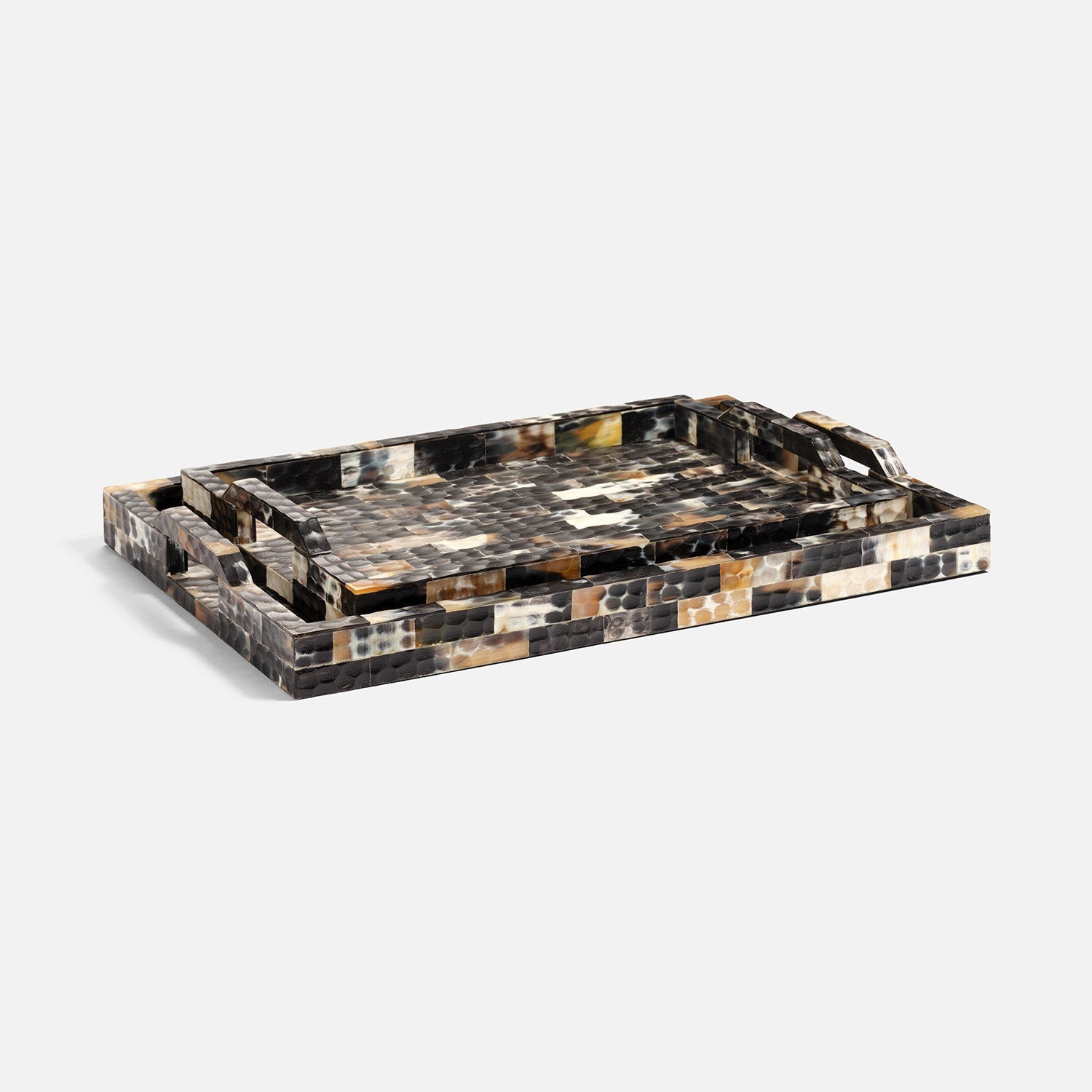 Tucker Tiled Decorative Tray - Set of 2