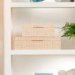 Winslow Striped Raffia Box - Set of 2