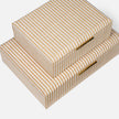 Winslow Striped Raffia Box - Set of 2