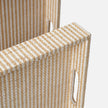 Winslow Striped Raffia Tray - Set of 2