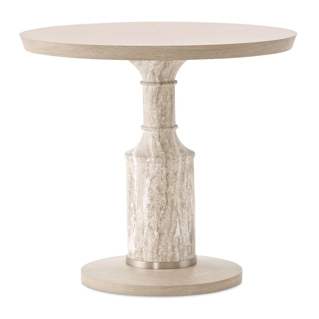 Michael Amini Lotus Bay 40" Round Gathering Table - Sand