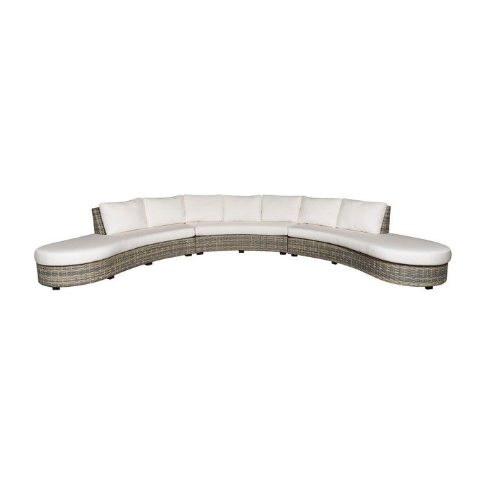 Vanguard Montclair Outdoor Large Curved Armless Sofa