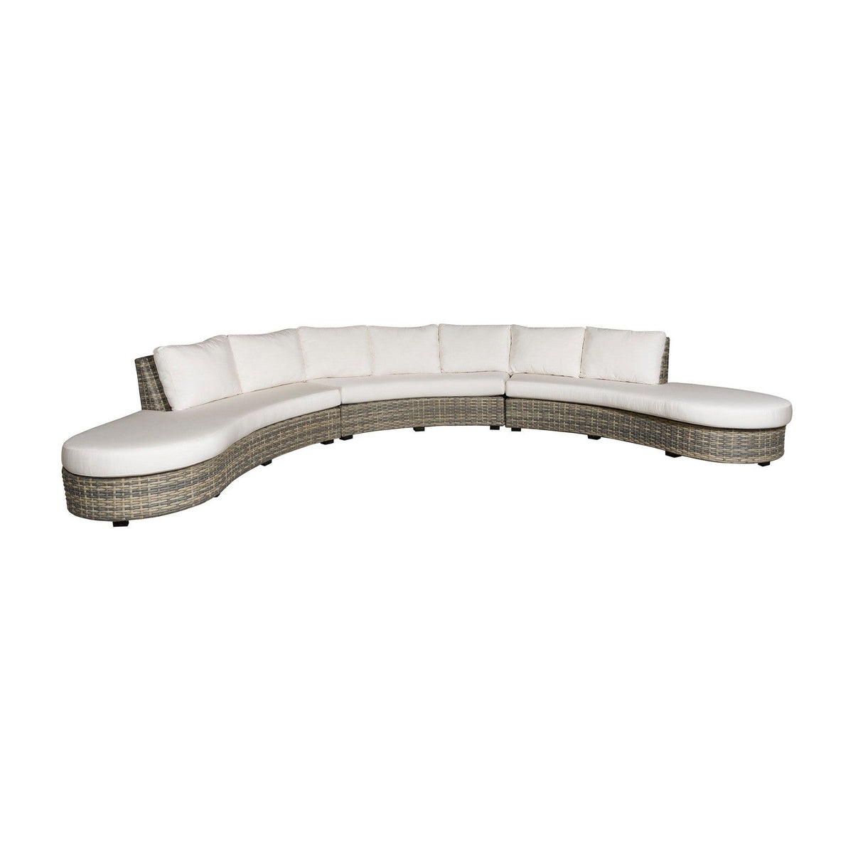 Vanguard Montclair Outdoor Large Curved Armless Sofa