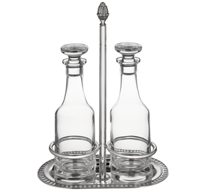Christofle Malmaison Silver Plated Oil And Vinegar Cruet Set