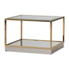 Michael Amini Savannah Breeze Tall Cocktail Table, Set of 2 - Bright Gold