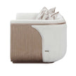Michael Amini West Kensington Loveseat - Buff/Seal Salt Caramel