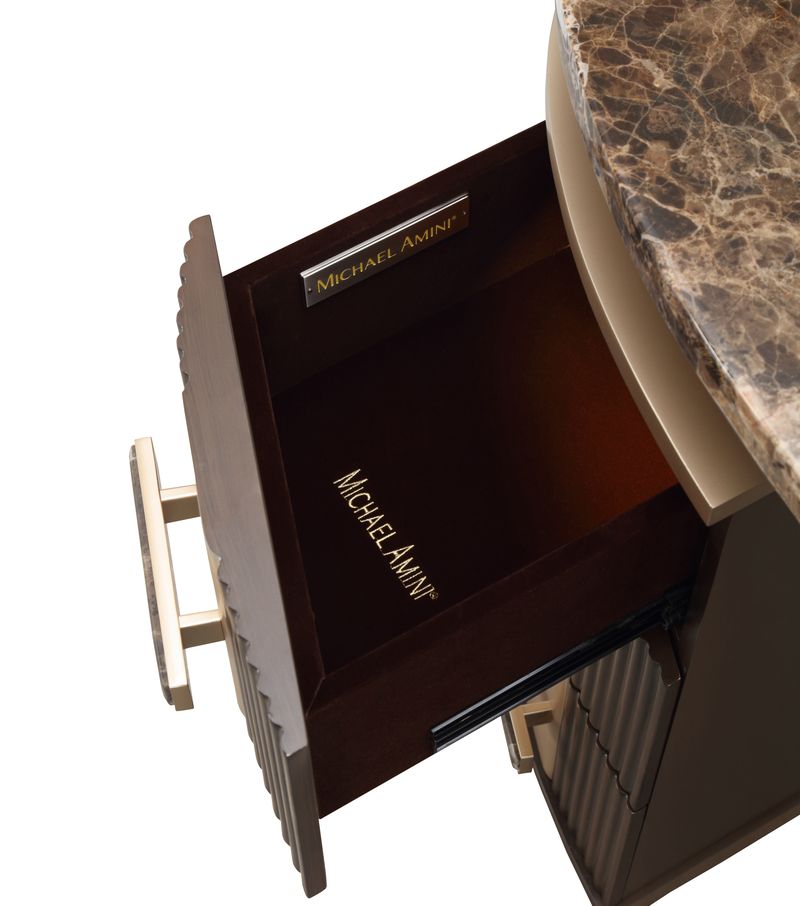 Michael Amini West Kensington Vanity - Medium Espresso