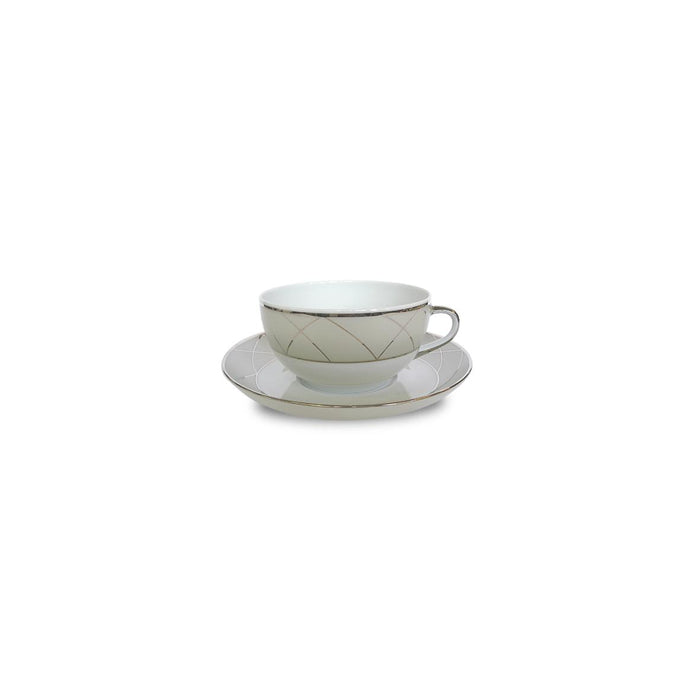 Haviland Clair De Lune Arcades Cappuccino Cup and Saucer