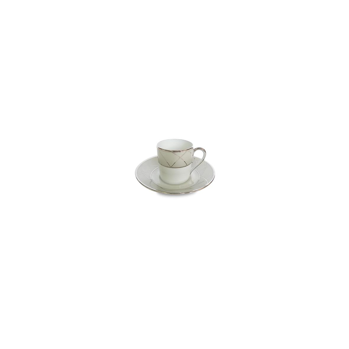 Haviland Clair De Lune Arcades Espresso Cup and Saucer