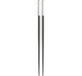 Christofle Jardin d'Eden Silver Plated Black Japanese Chopsticks