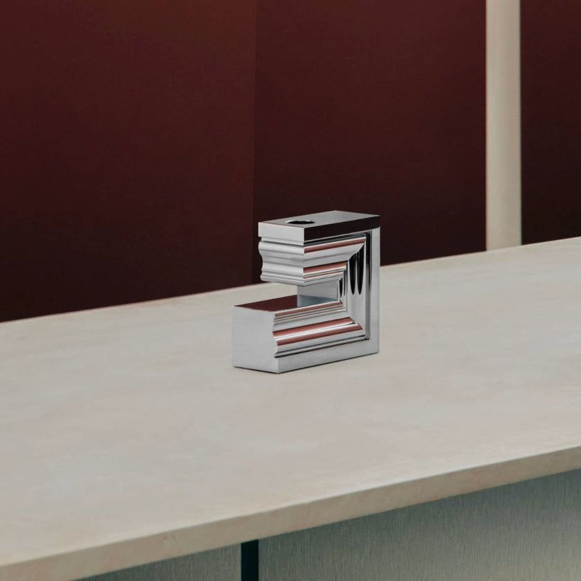 Christofle Perspectives Aluminium Candle Holder