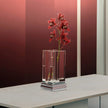 Christofle Perspectives Glass Vase Chrome