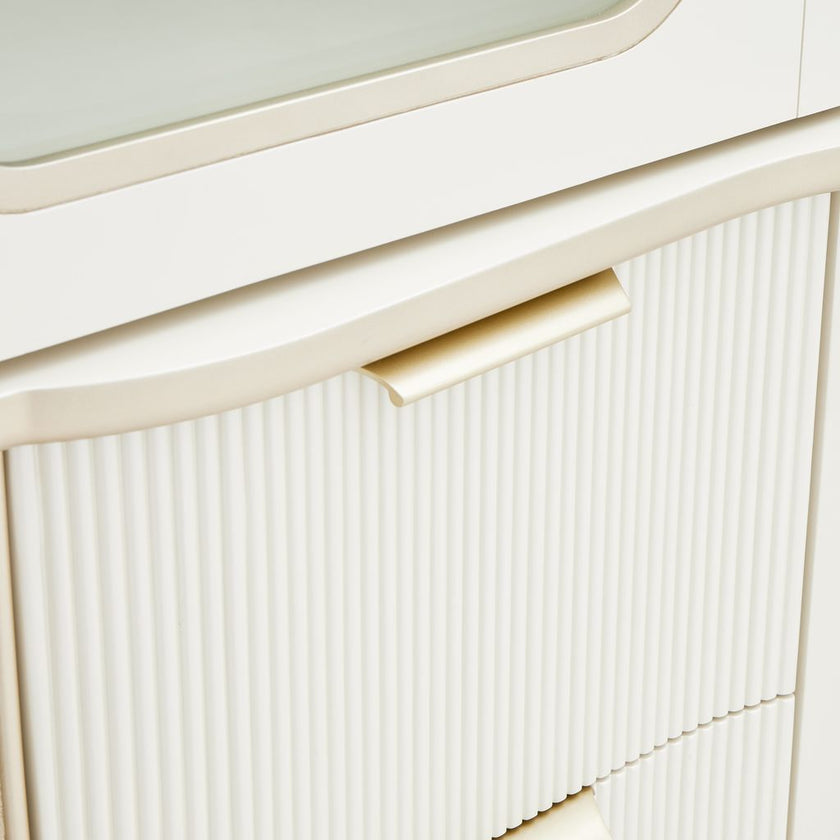 Michael Amini La Marisia Display Cabinet - Creamy Pearl