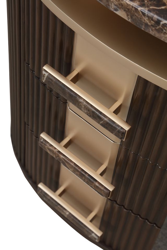 Michael Amini West Kensington Vanity - Medium Espresso