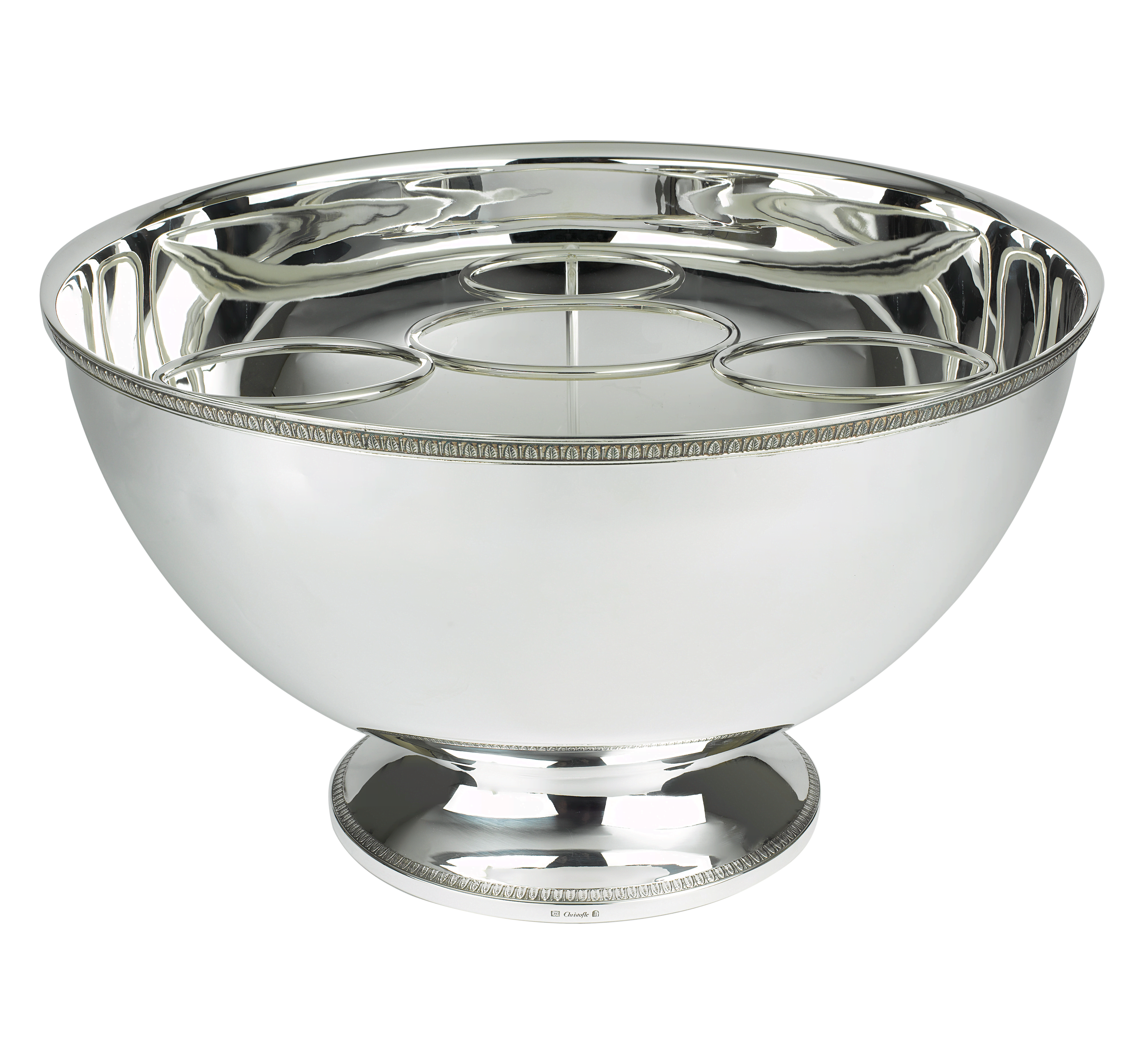 Christofle Malmaison Silver Plated Punch Bowl