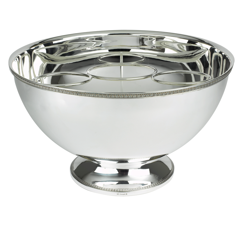 Christofle Malmaison Silver Plated Punch Bowl