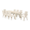 Michael Amini Lotus Bay Narrow Rectangular Dining Table - Sand