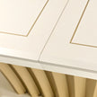 Michael Amini Fantosini Pedestal Dining Table - Creamy Pearl