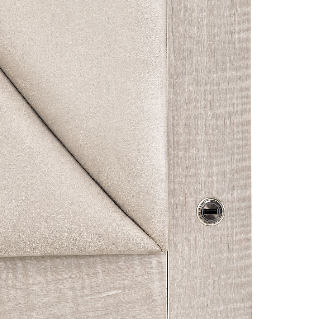 Michael Amini Marin Panel Bed - Greige
