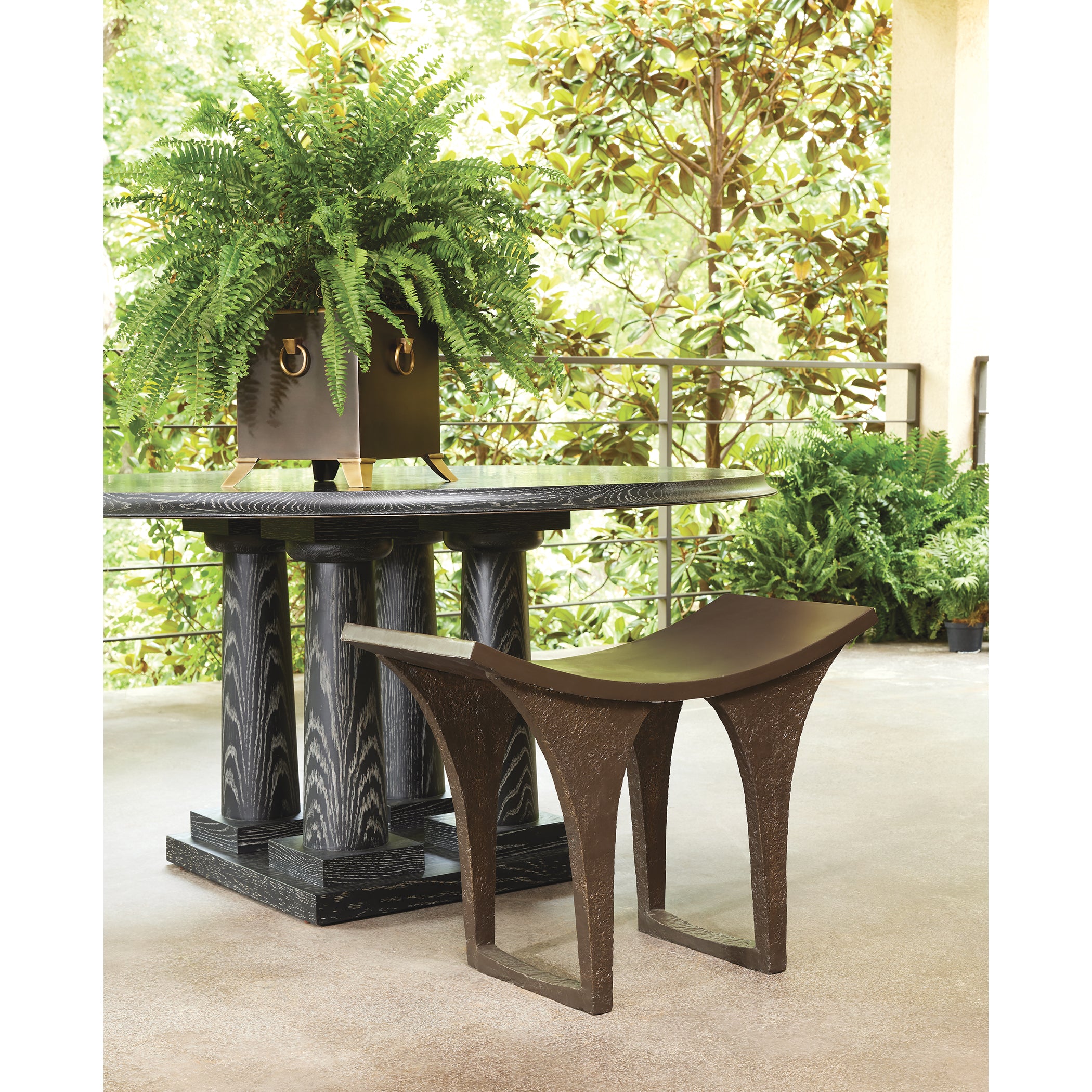 Global Views Shanghai Stool