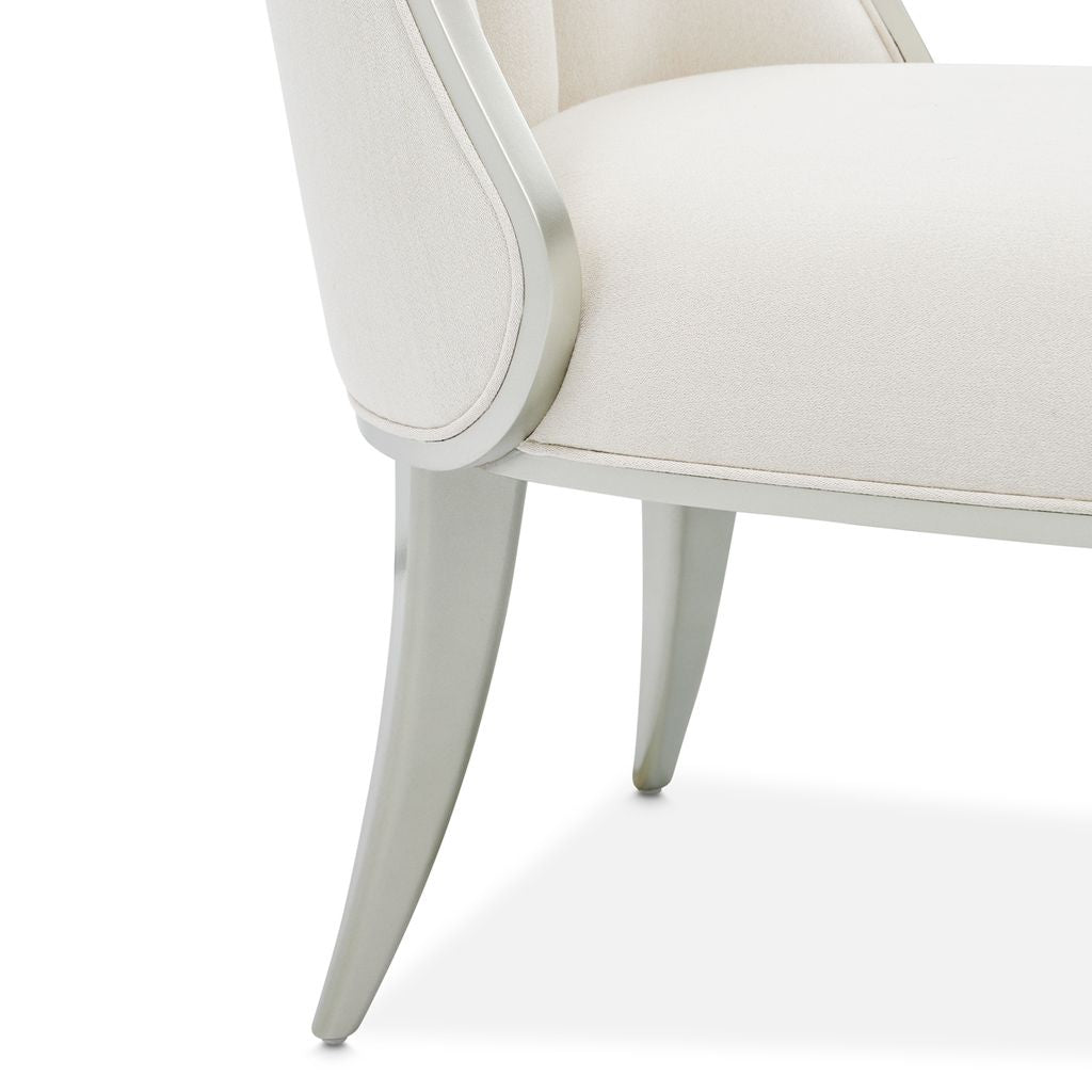 Michael Amini Penthouse Dining Side Chair - Ash Gray - Set of 2