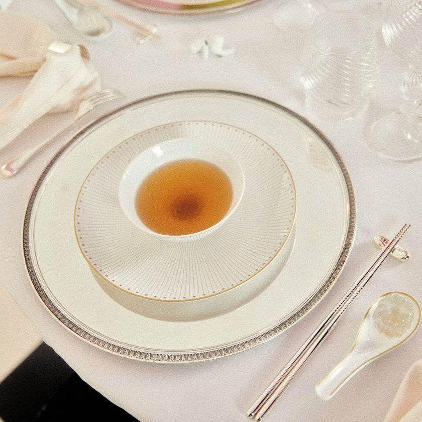 Christofle Malmaison Impériale Porcelain Rice Bowl