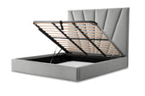 Michael Amini Rose Lift Up Storage Bed - Gray