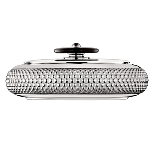 Christofle Perles Silver Plated Round Box