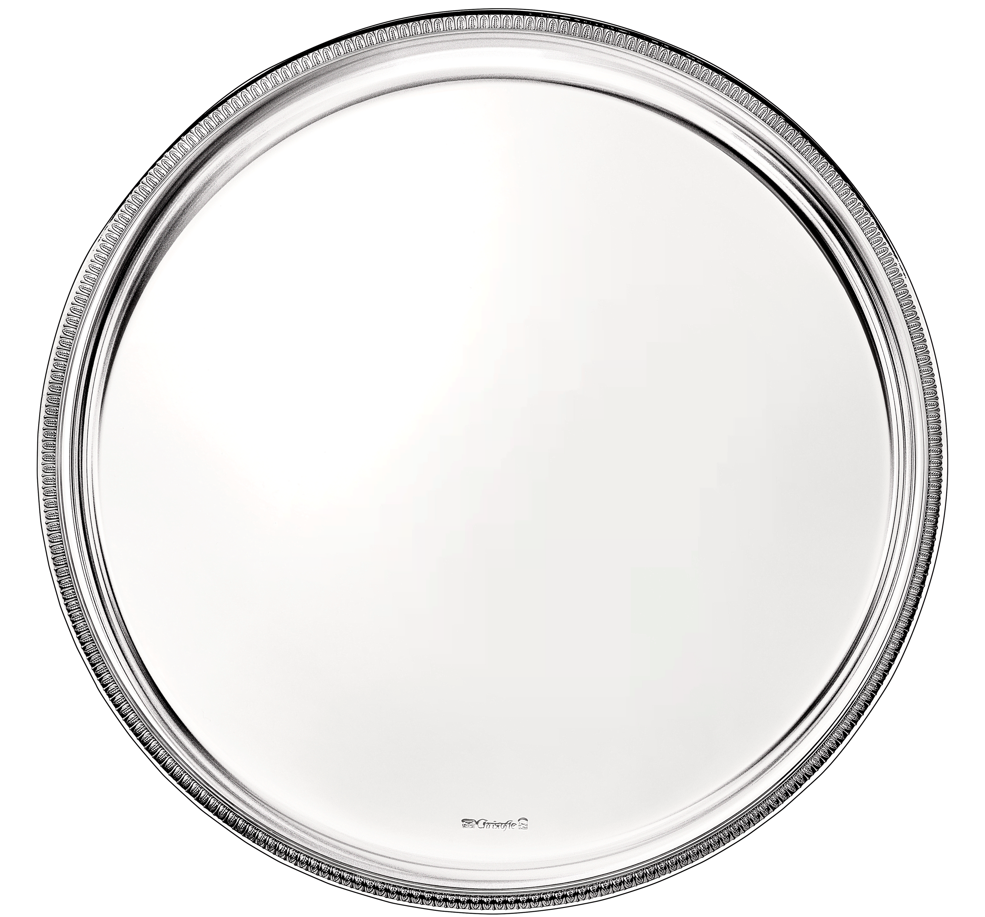 Christofle Malmaison Silver Plated Round Tray