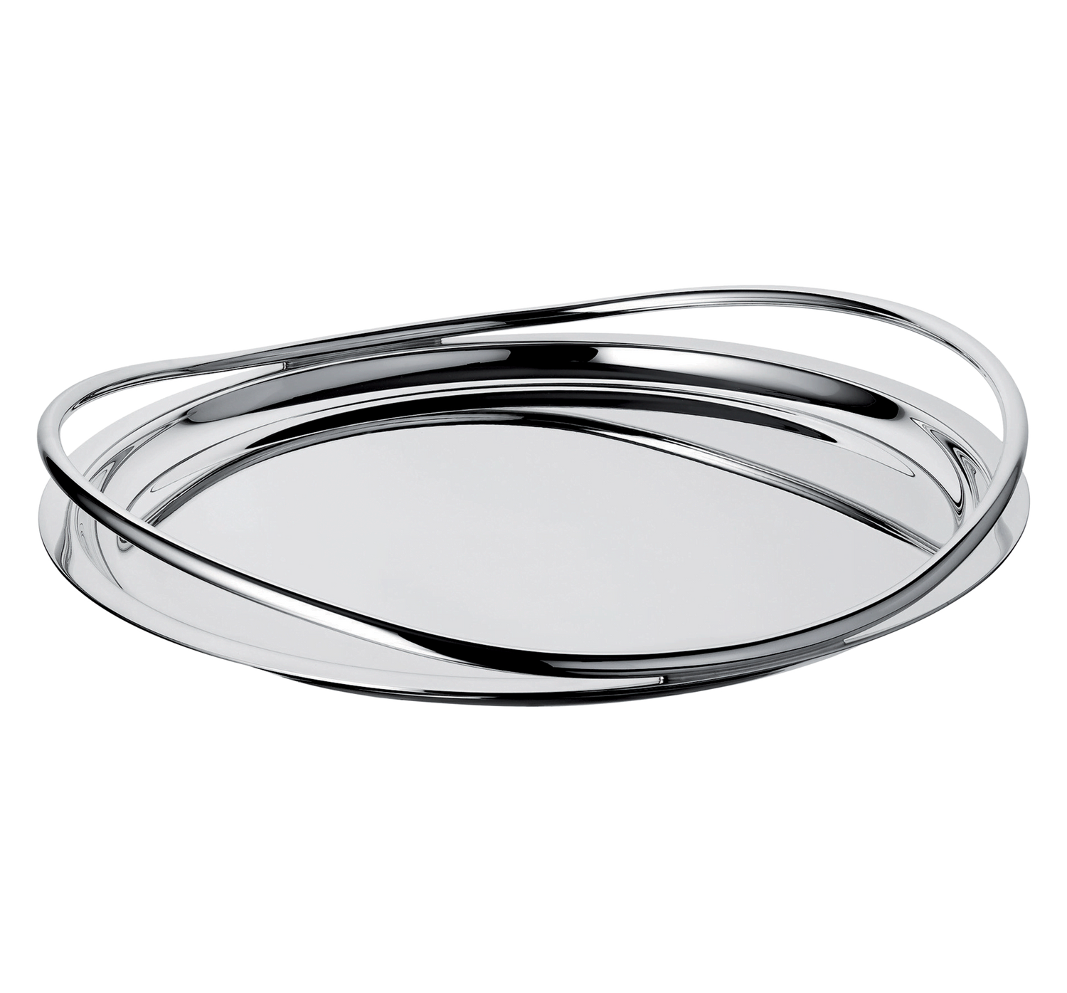 Christofle Vertigo Silver-Plated 15' Round Serving Tray