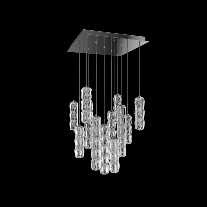 Schonbek Verve 13-Light Square Multi-Light Pendant
