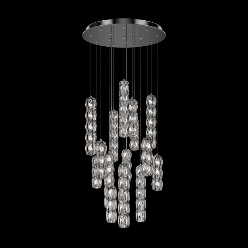 Schonbek Verve 15-Light Round Multi-Light Pendant