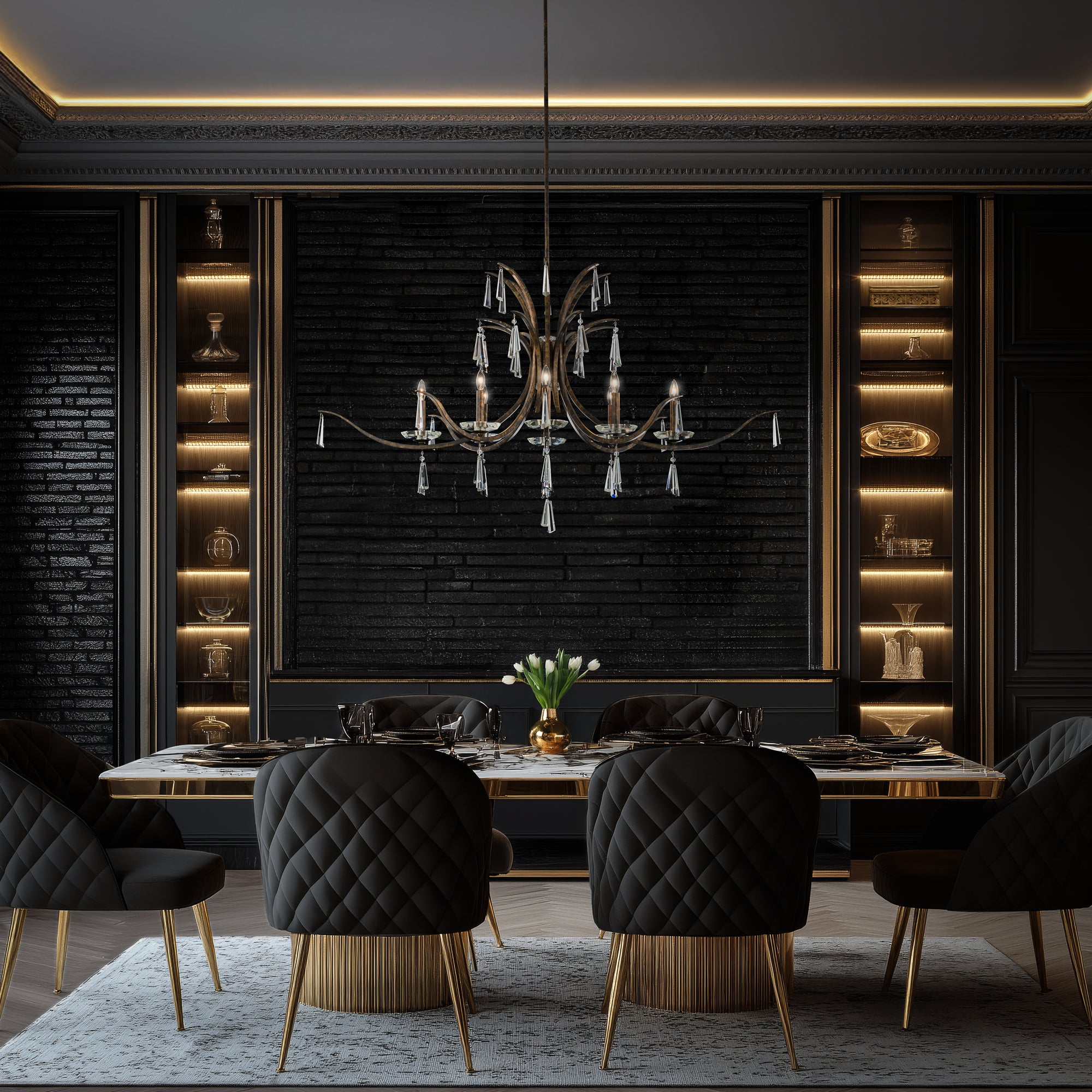 Schonbek Tinsley 8-Light Chandelier