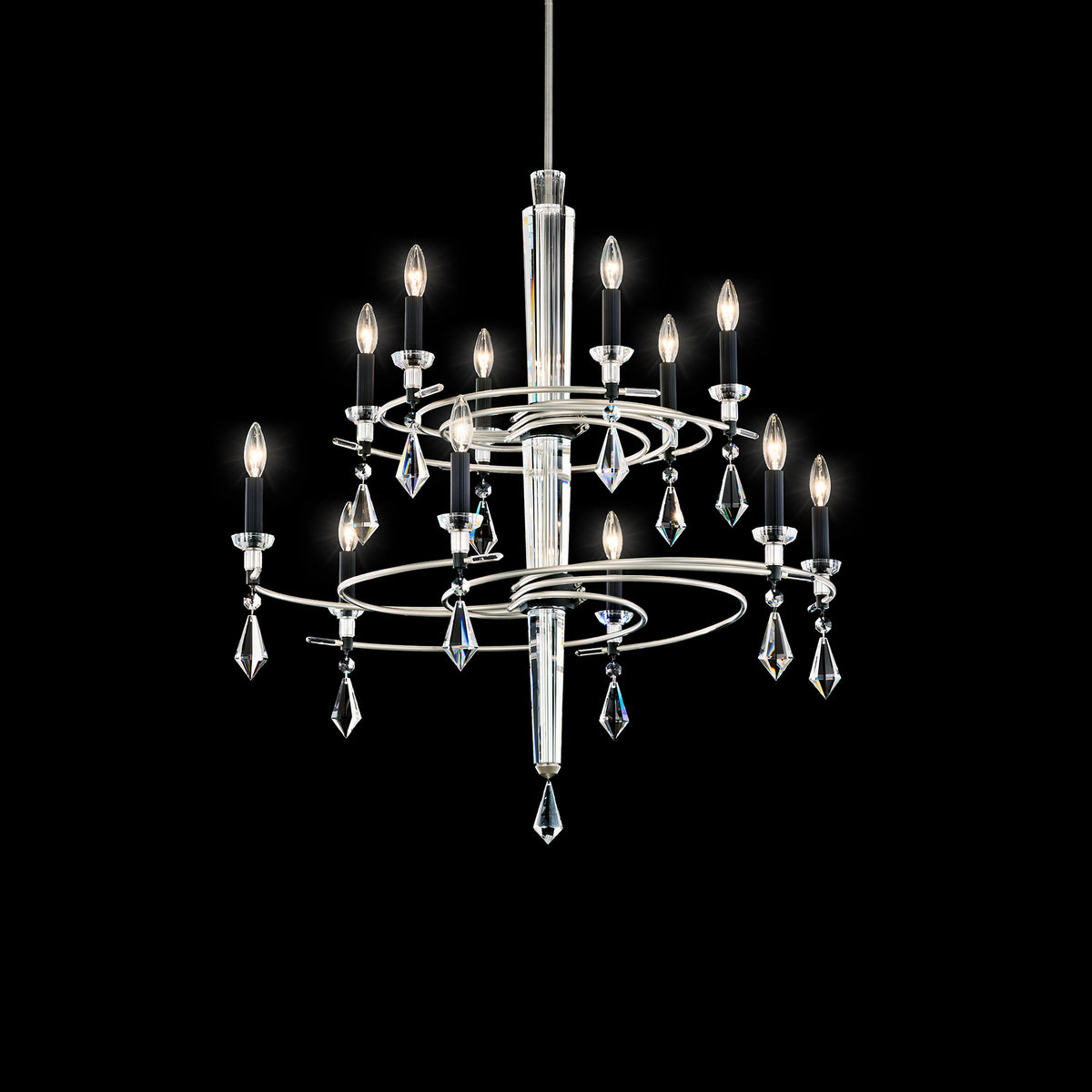 Schonbek Tempest 12-Light Two Tier Chandelier