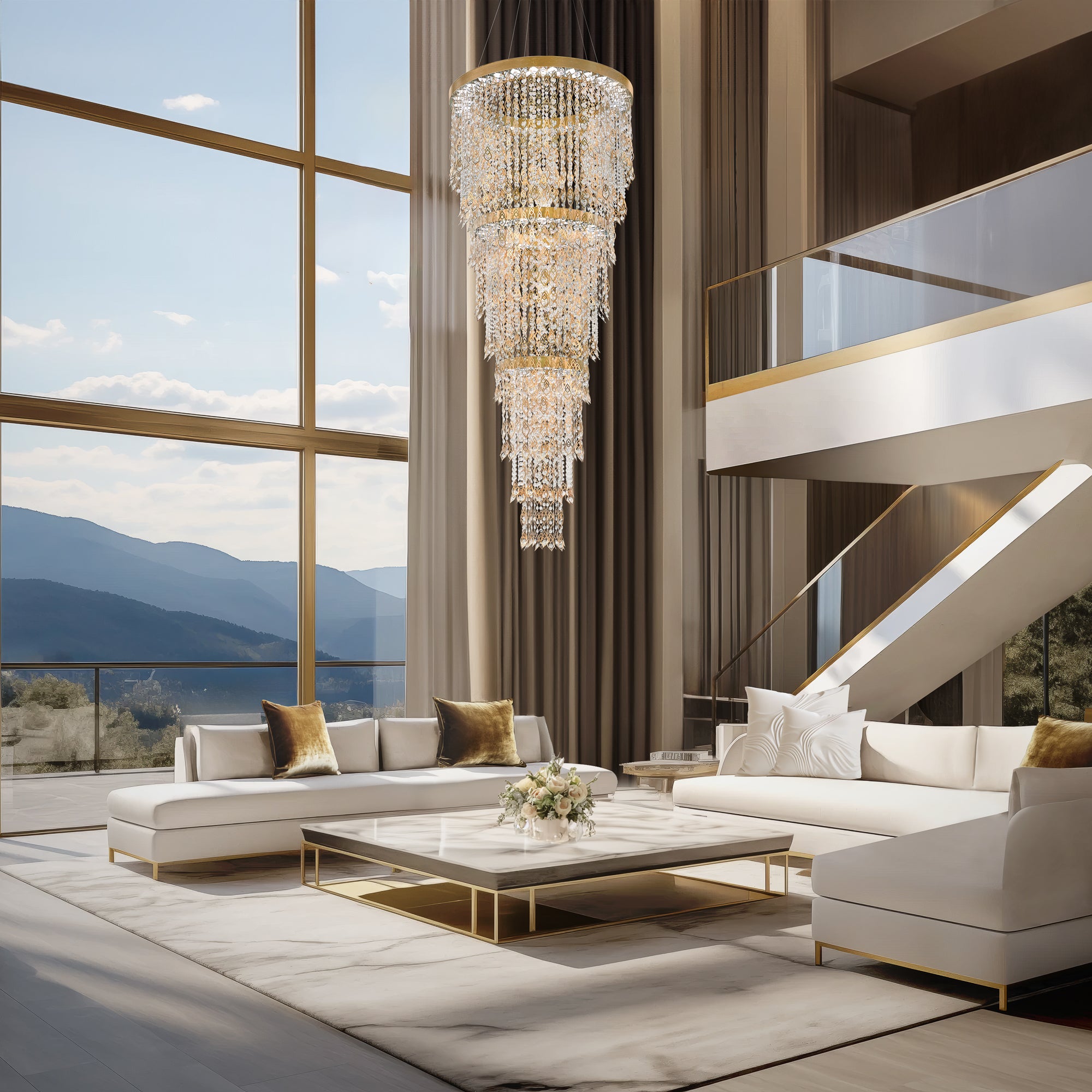 Schonbek Pavona S9192 Semi-Flush Mount