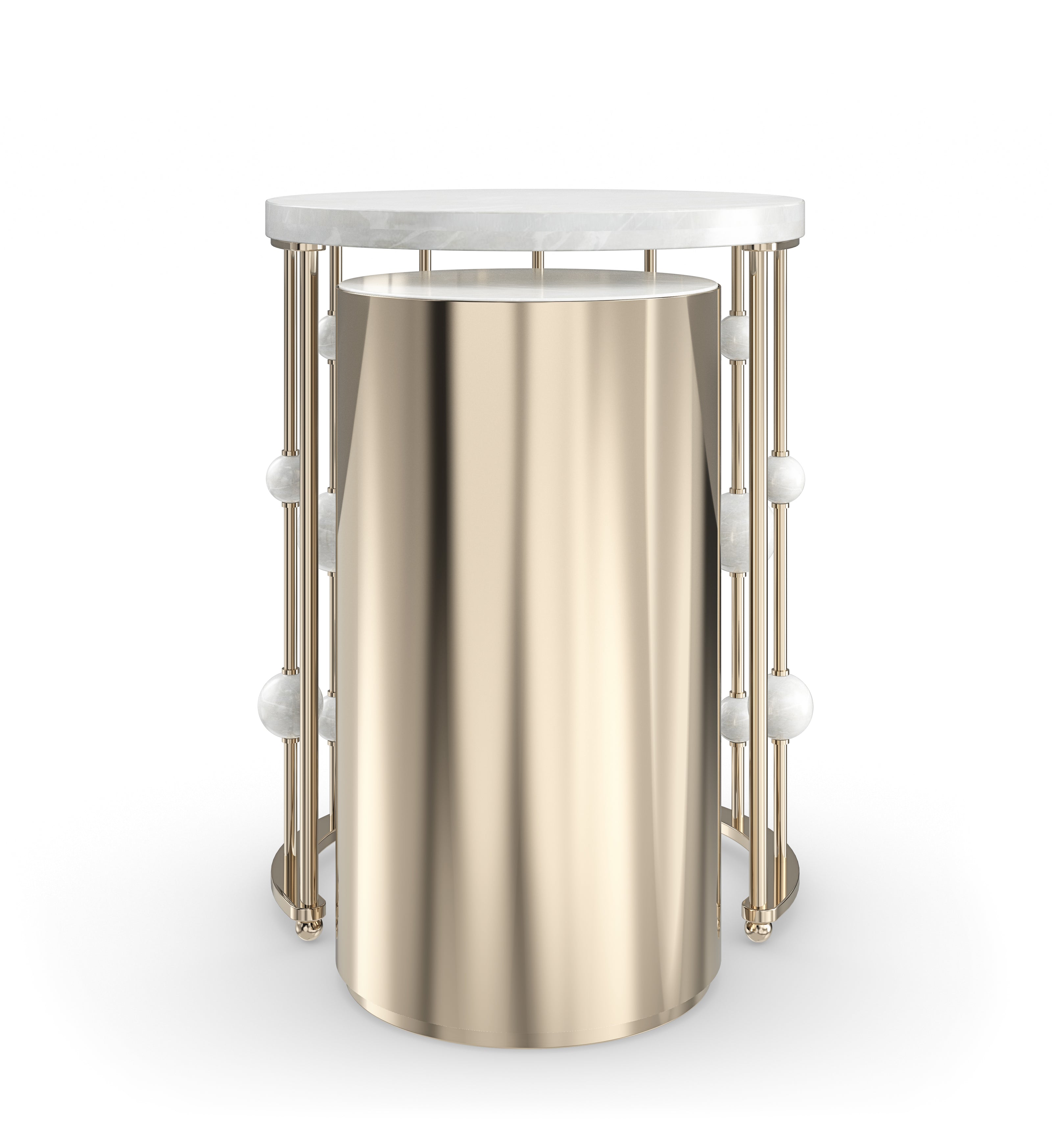 Caracole Signature Debut Orbit Nesting Accent Table Open Box