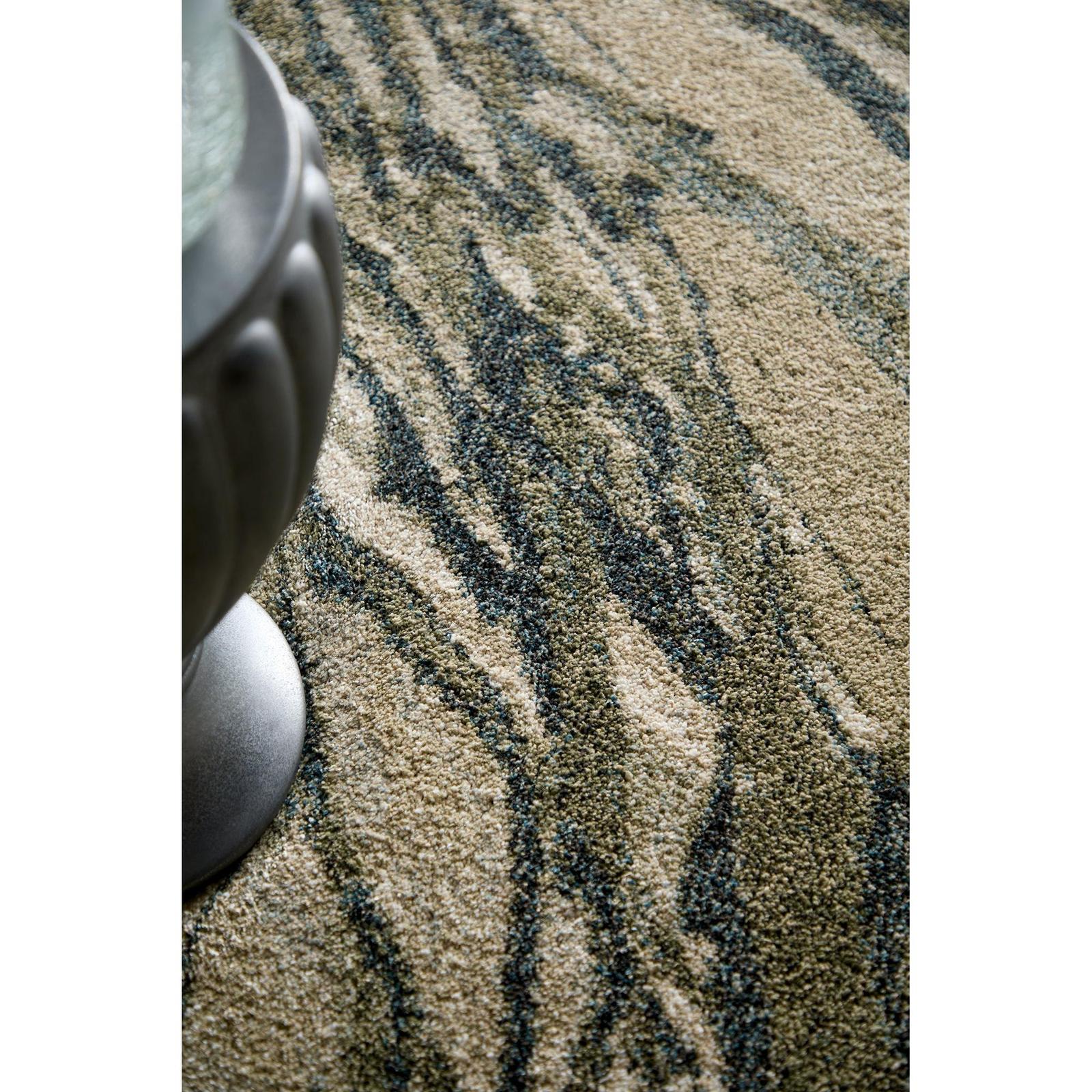 Feizy Skyview 39Q8F Modern Abstract Rug in Gray/Green/Ivory