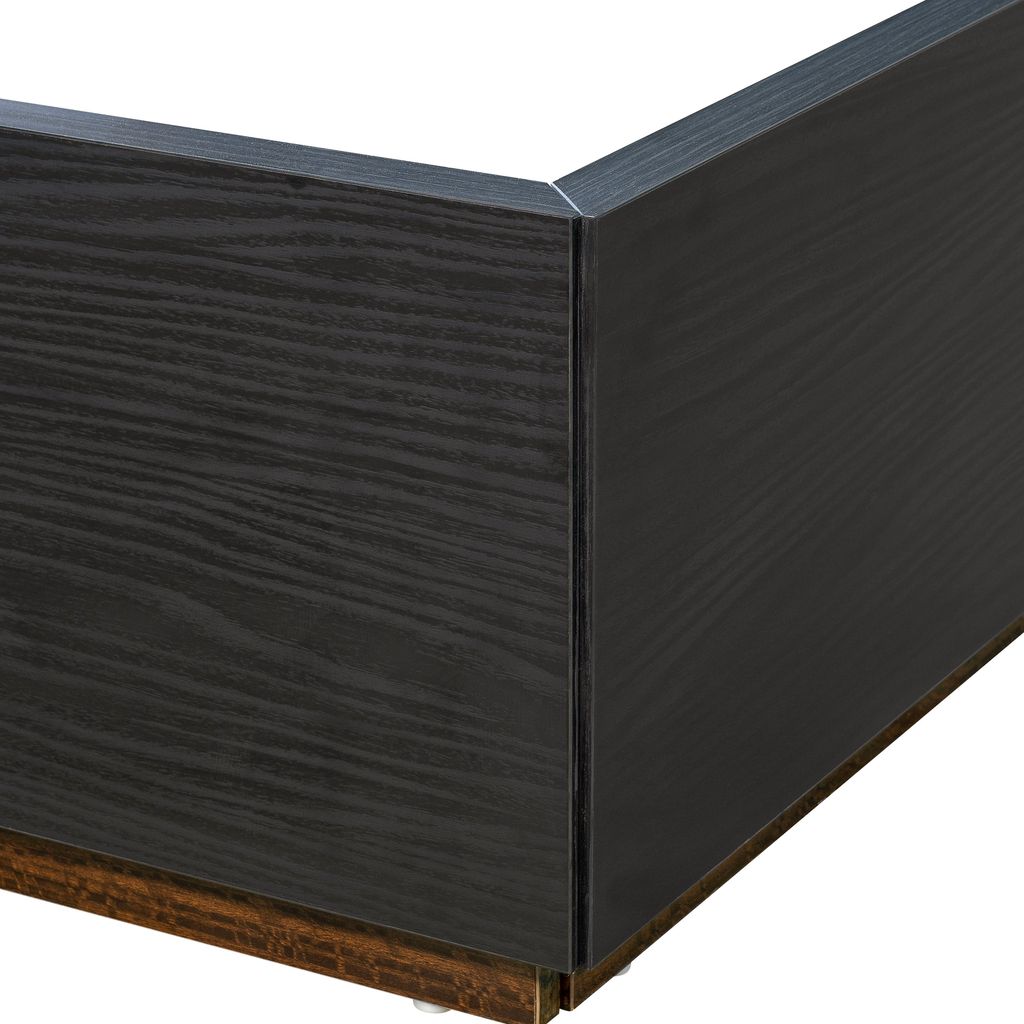 Michael Amini Kayner Bed with LED Lights - Charcoal