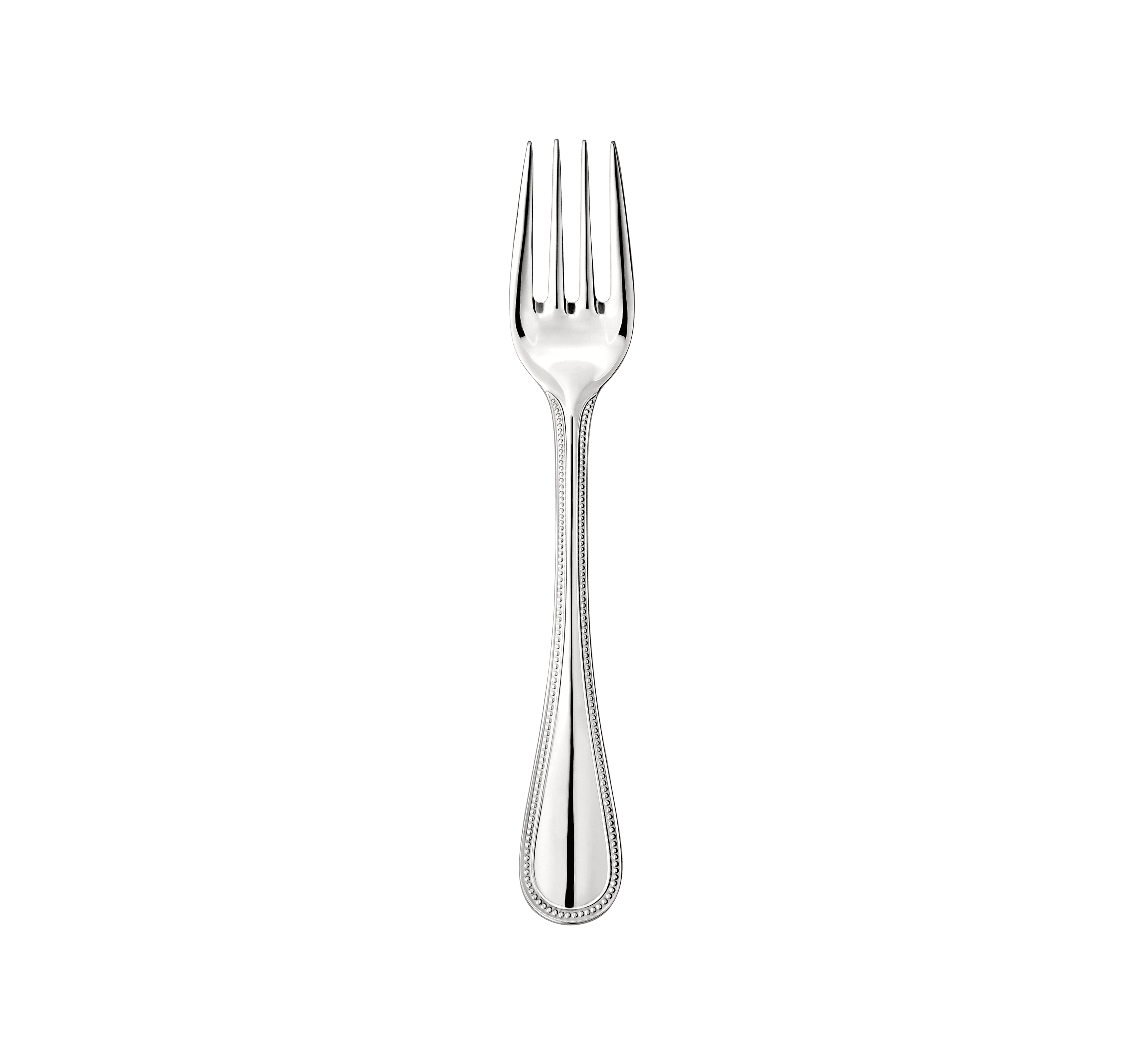 Christofle Steel Perles Stainless Steel Salad Fork