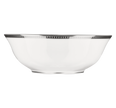 Christofle Malmaison Porcelain Salad Serving Bowl Platinum