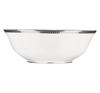 Christofle Malmaison Porcelain Salad Serving Bowl Platinum