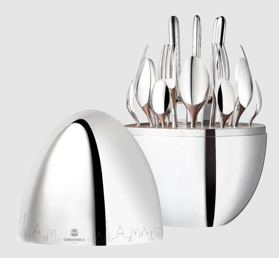 Christofle Mood Skyline Silver-Plated 24-Piece Flatware Set