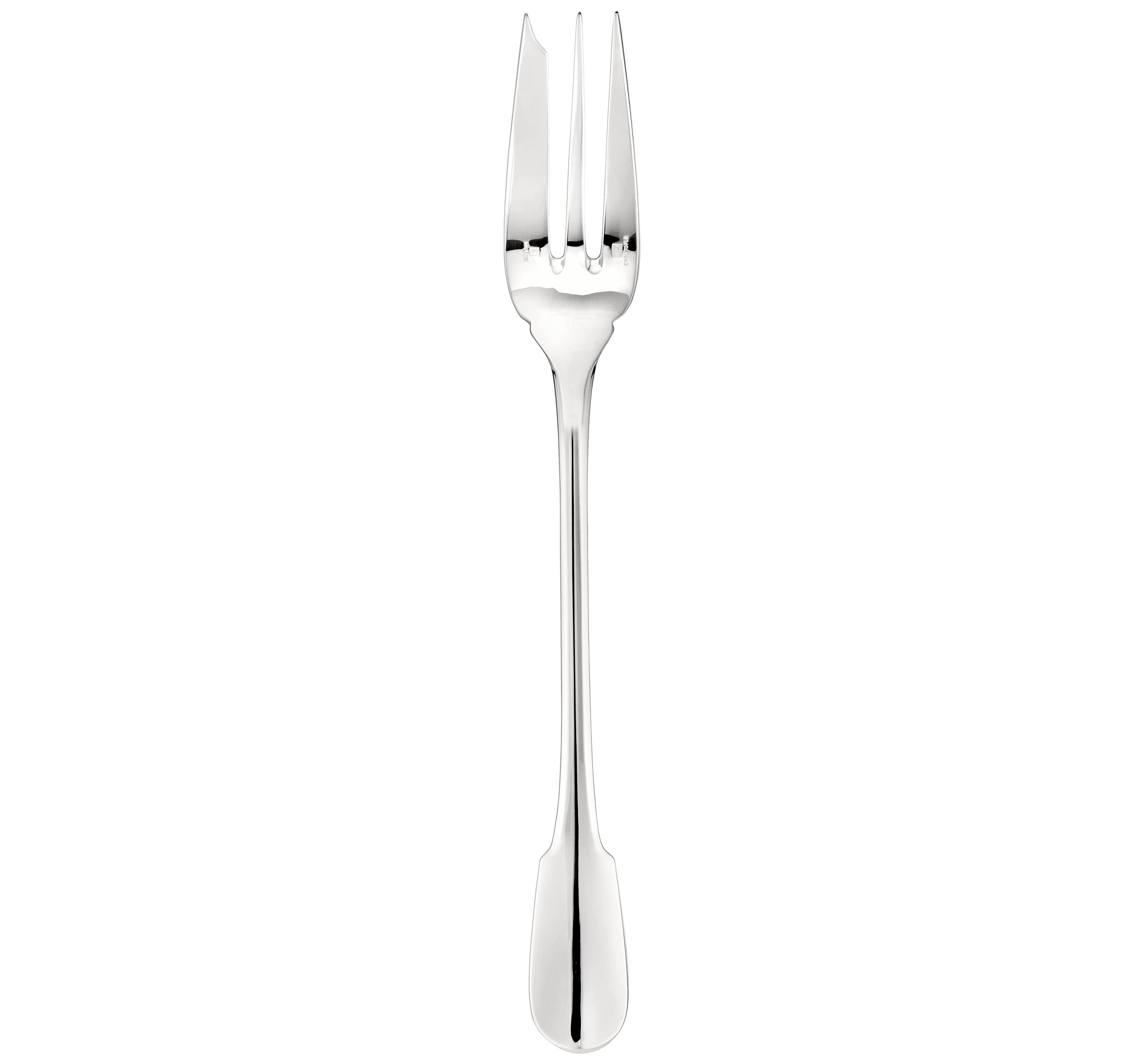Christofle Cluny Silver Plated Serving Fork