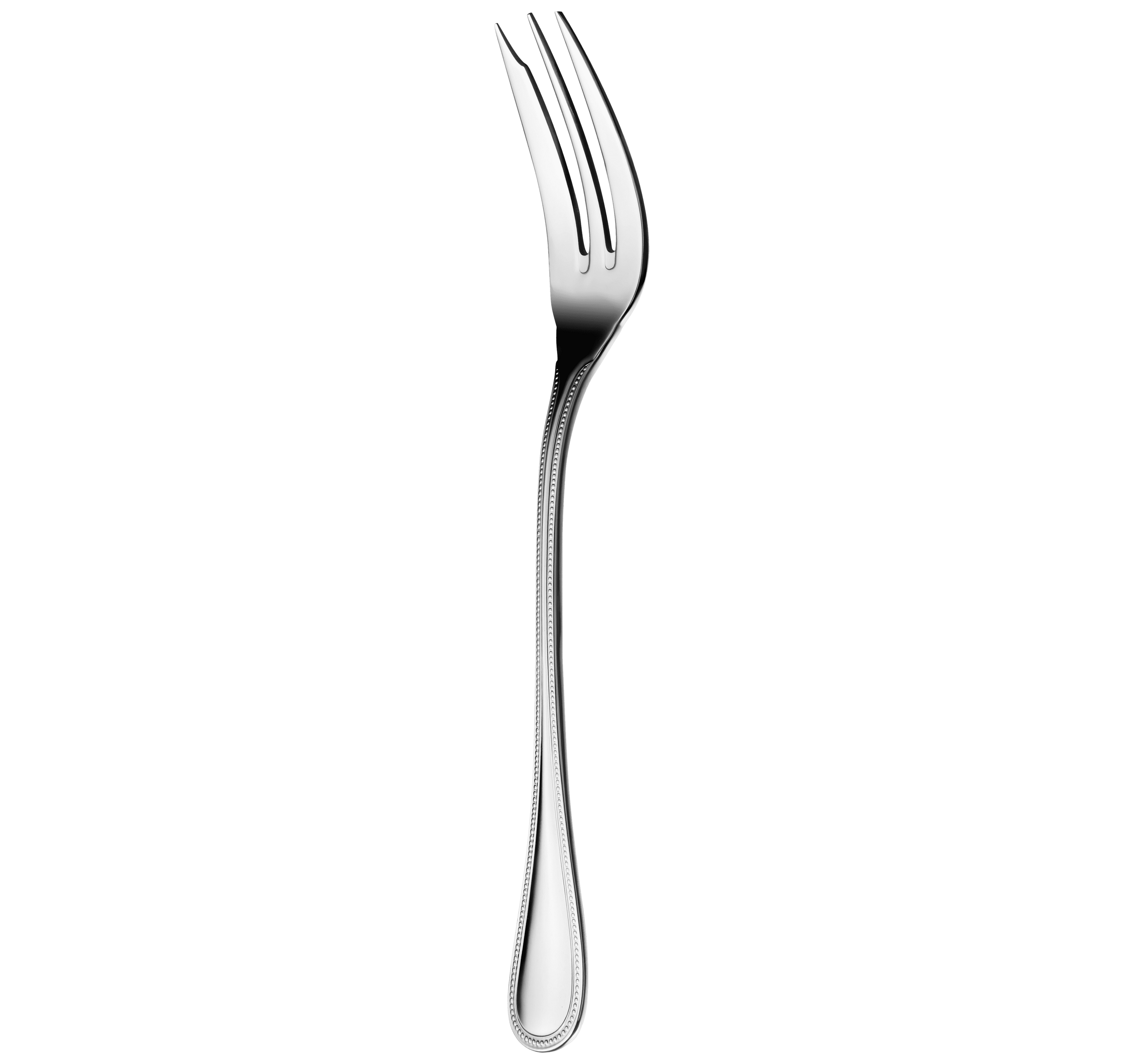 Christofle Steel Perles Stainless Steel Serving Fork