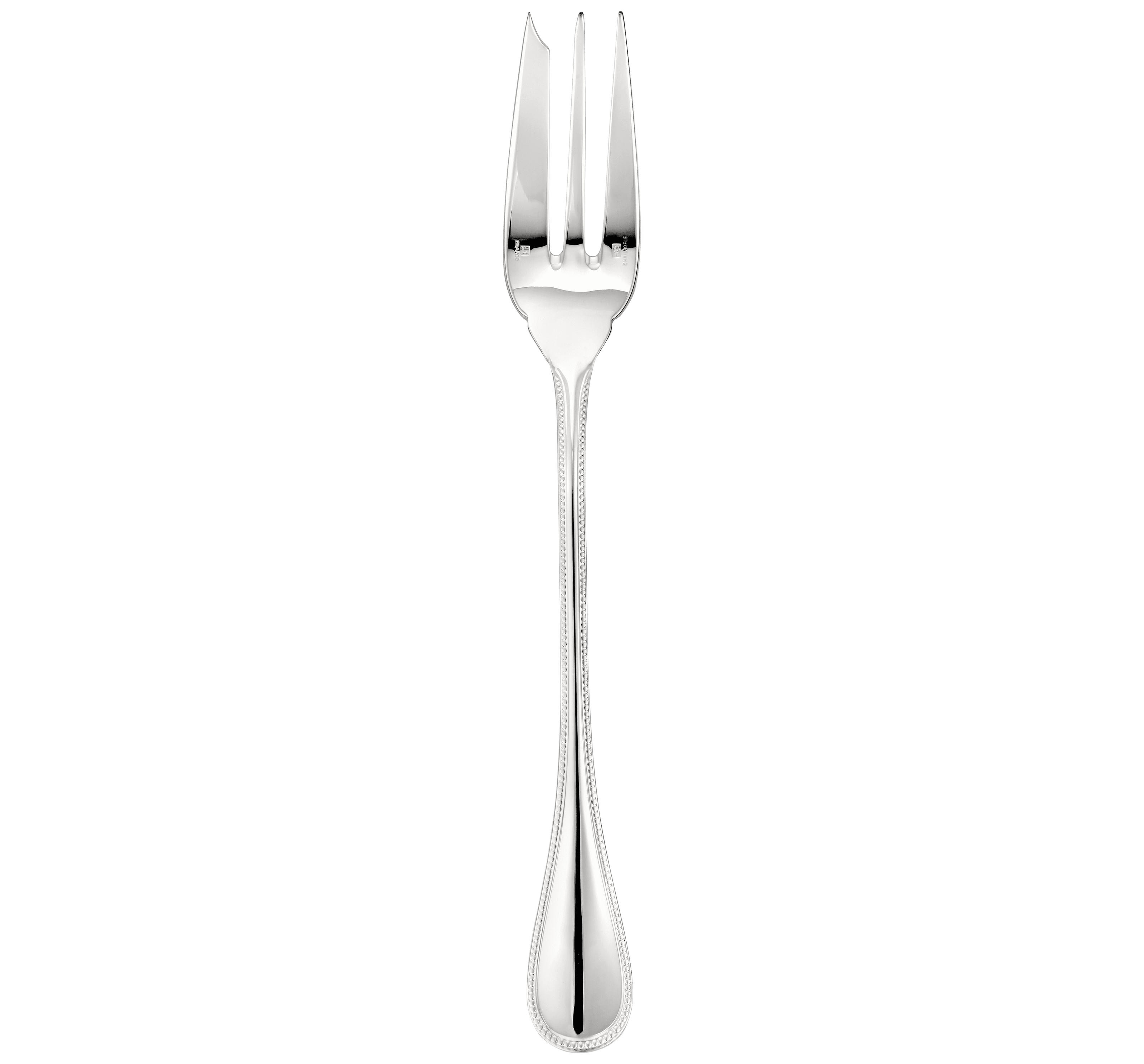 Christofle Perles Silver-Plated Serving Fork