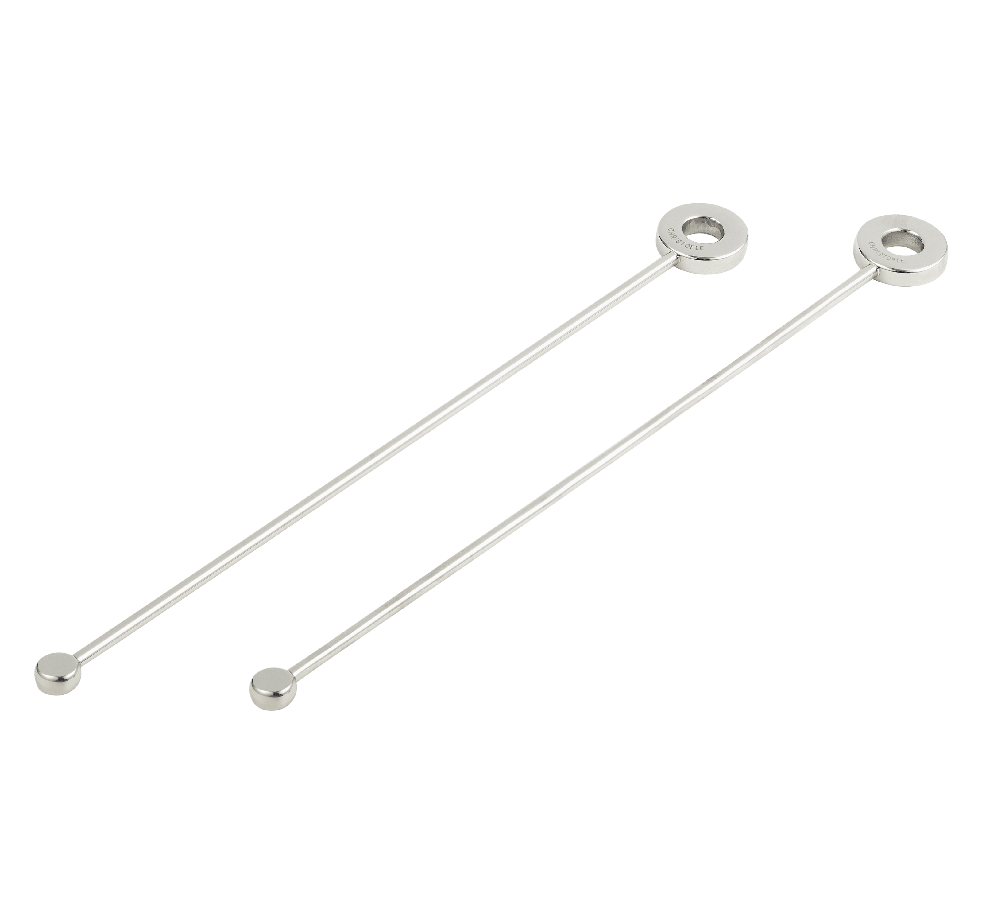 Christofle Oh de Christofle Stainless Steel Cocktail Stirrers - Set of 2