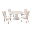 Michael Amini Fantosini Round Dining Table - Silver