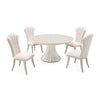 Michael Amini Fantosini Round Dining Table - Silver