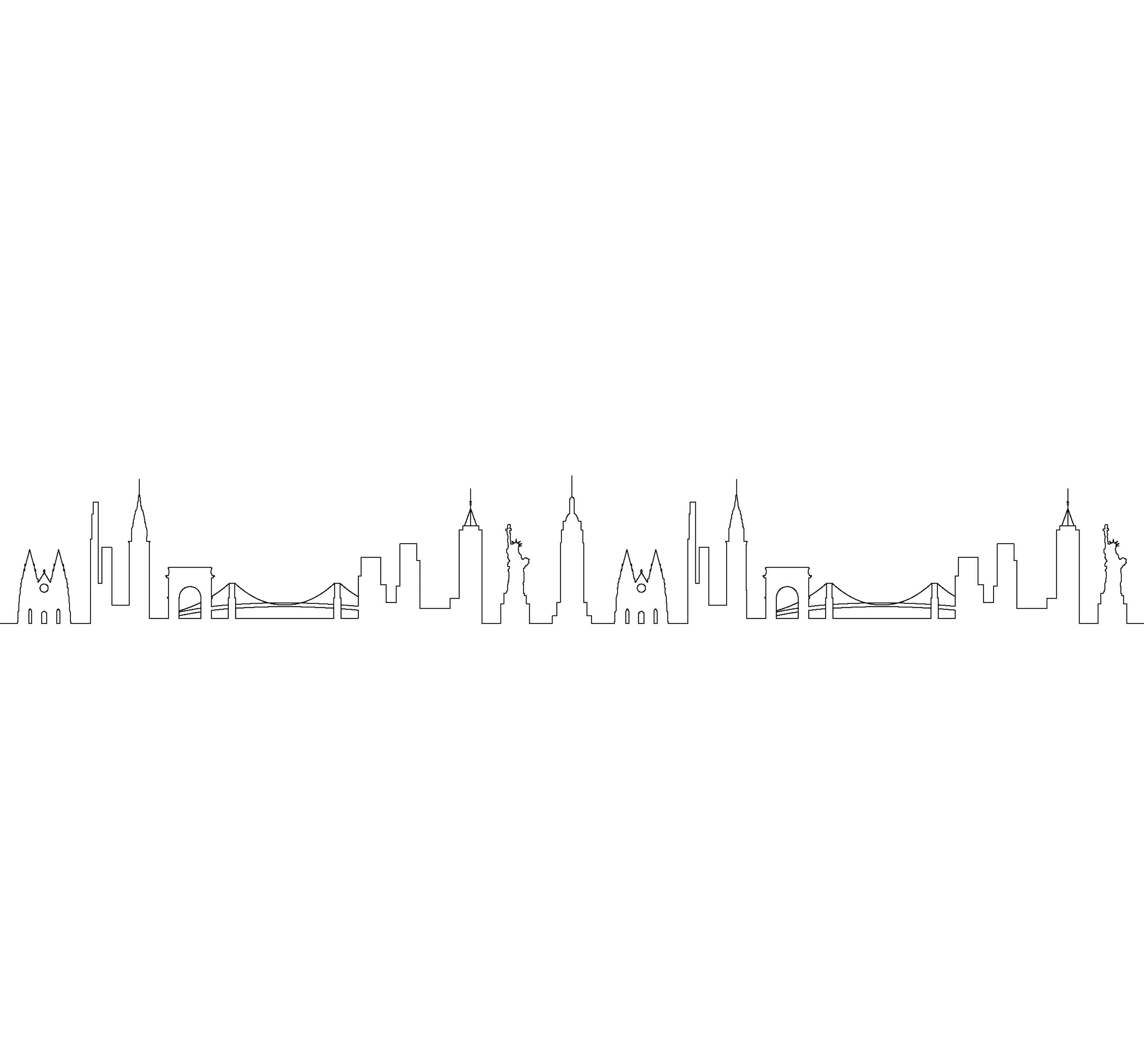 Christofle MOOD Silver Plated Coffee Skyline - 6 Pieces