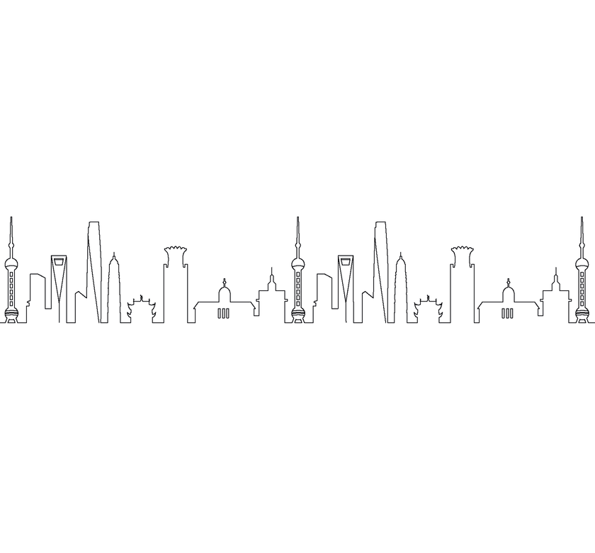 Christofle MOOD Silver Plated Coffee Skyline - 6 Pieces